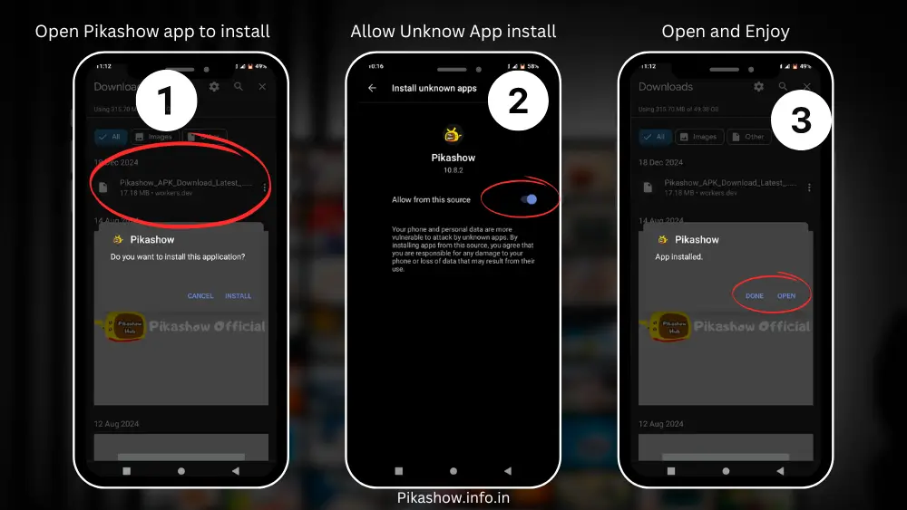 how to install Pikashow app