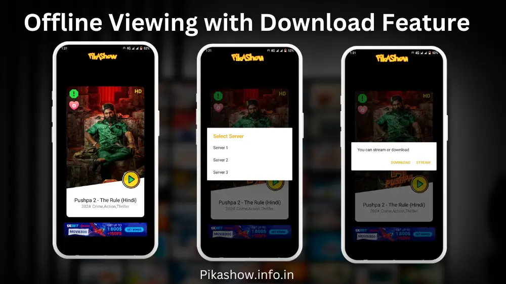 Pikashow Download Feature